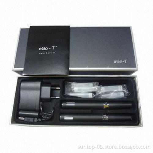 Electric Cigarette Case with 2 Pieces of eGo-T Vaporizers, 1,100mAh Battery Capacity